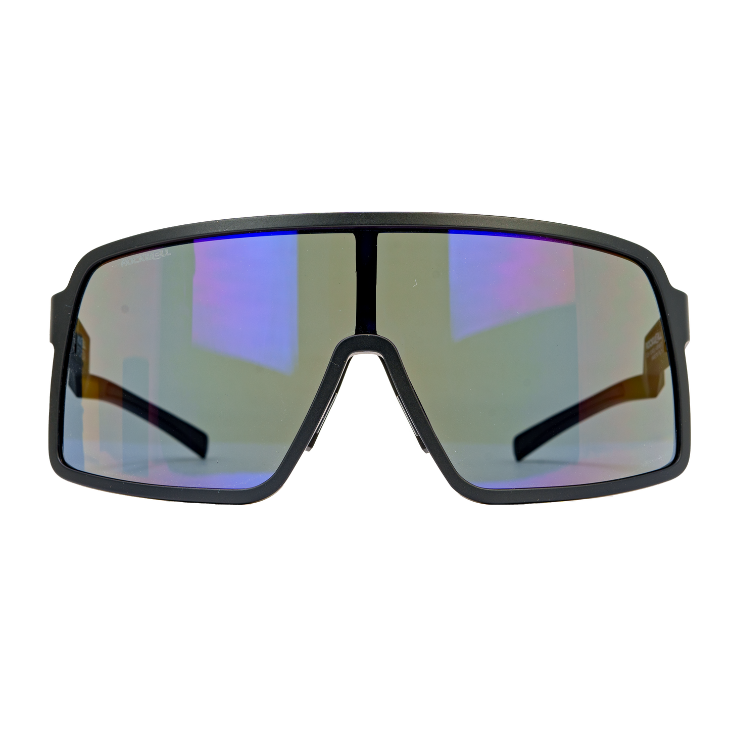 Forza Sunglasses - Black/Blue Anti-Reflective Mirrored Lenses