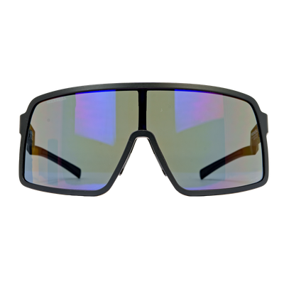 Lunettes Forza - Noir/Bleu avec verres miroités anti-reflets
