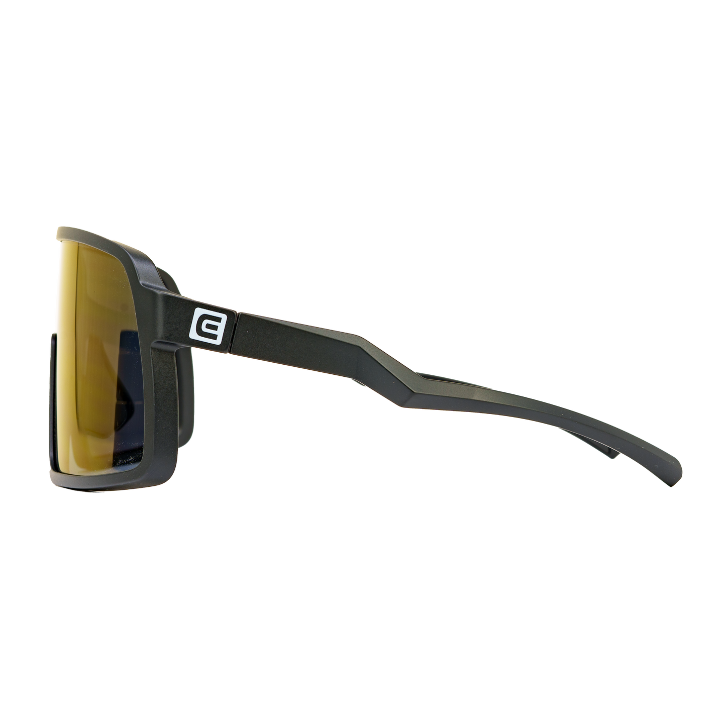 Forza Sunglasses - Black/Blue Anti-Reflective Mirrored Lenses
