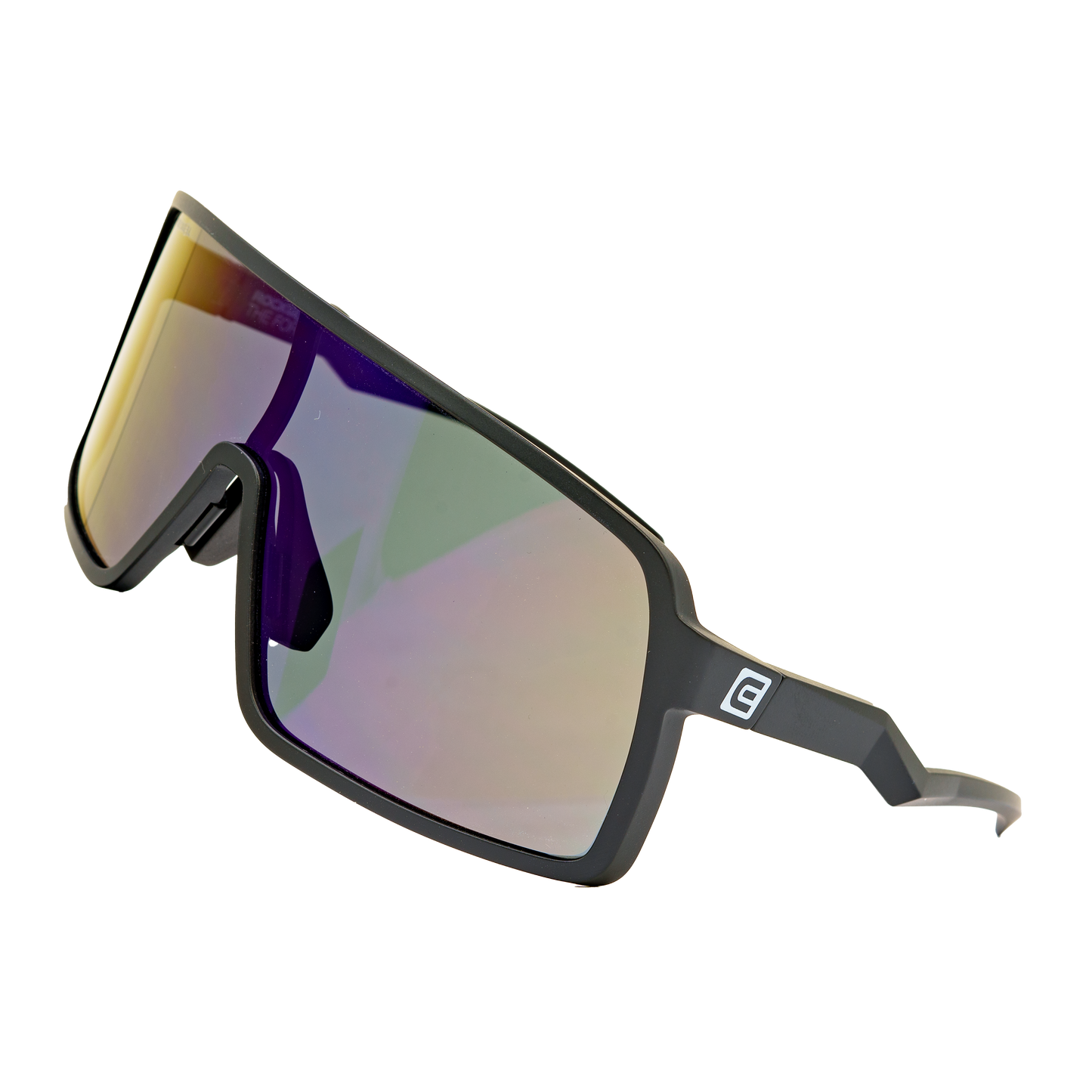 Forza Sunglasses - Black/Blue Anti-Reflective Mirrored Lenses