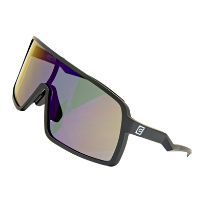 Lunettes Forza - Noir/Bleu avec verres miroités anti-reflets