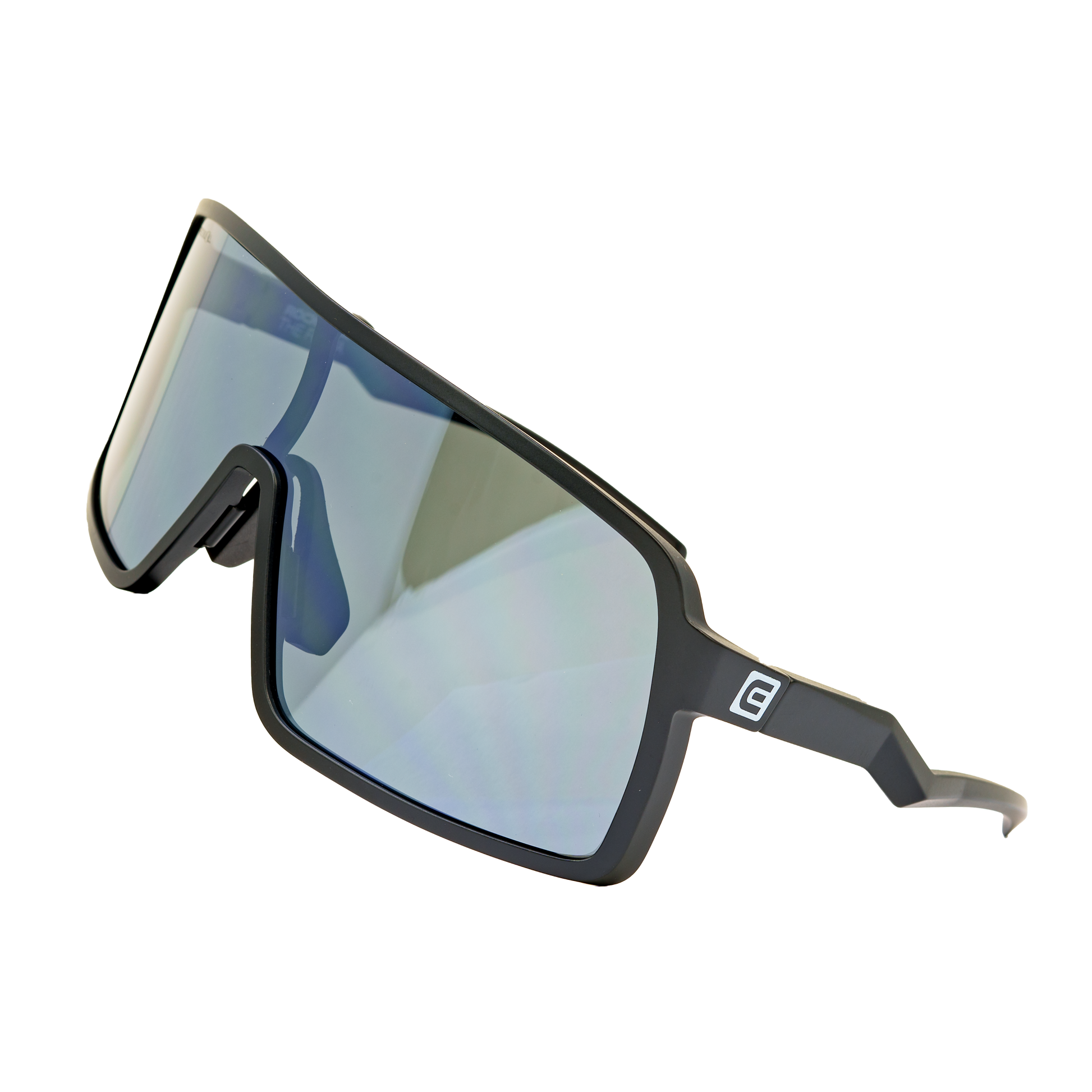 Forza Sunglasses - Black/Silver with Anti-Reflective Mirrored Lenses - Korvel
