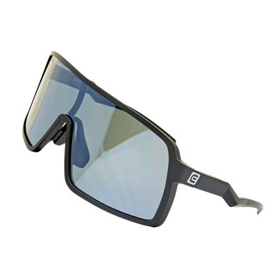 Forza Sunglasses - Black/Silver with Anti-Reflective Mirrored Lenses - Korvel