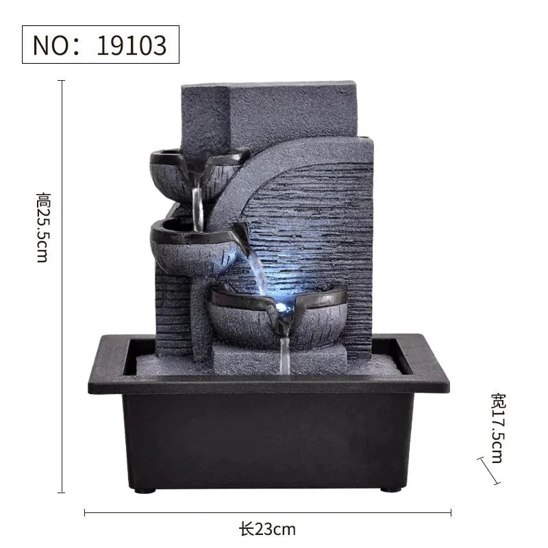 Décoration de Fontaine d'Eau Élégante pour la Maison et le Bureau
