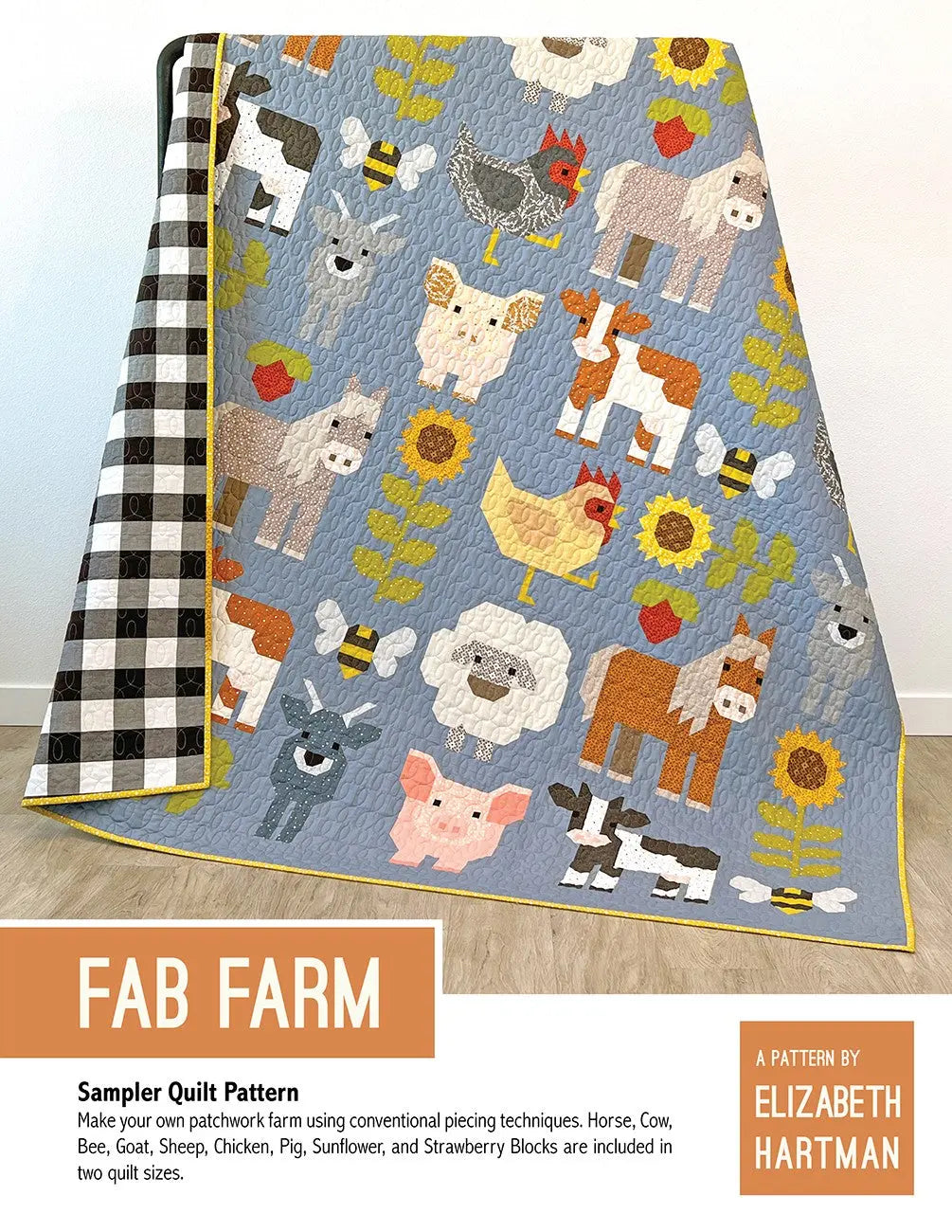 Modèle de Quilt Fab Farm pour une Décoration de Maison Charmante