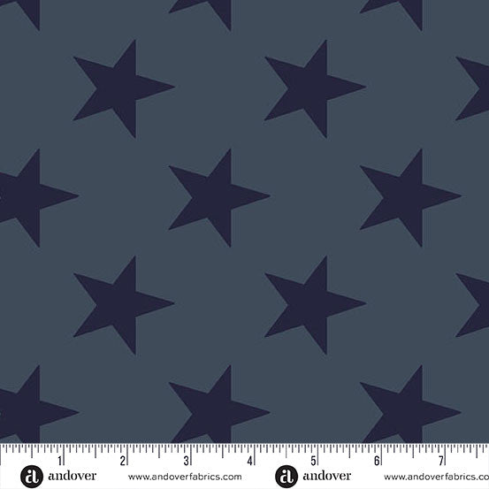 Faded Star Spangled Fredericksburg Revisited Cotton Fabric