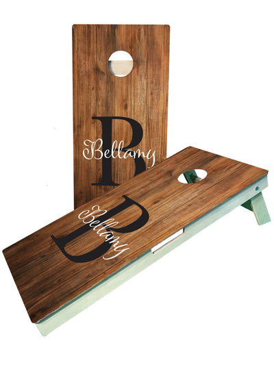 Personalized Monogrammed Cornhole Boards for Weddings & Family Gatherings - Korvel