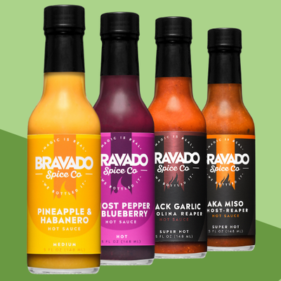Bravado Spice Famous Hot Sauce Set – 4 Gourmet Favorites