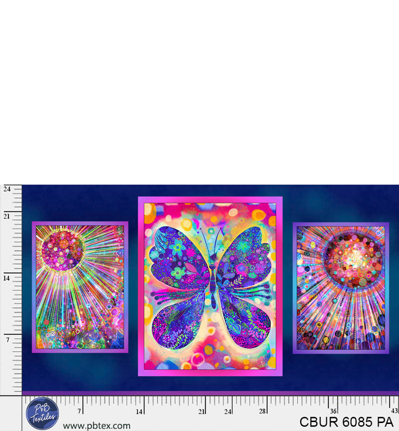 Fantasy Butterfly Panel - Premium Cotton Fabric