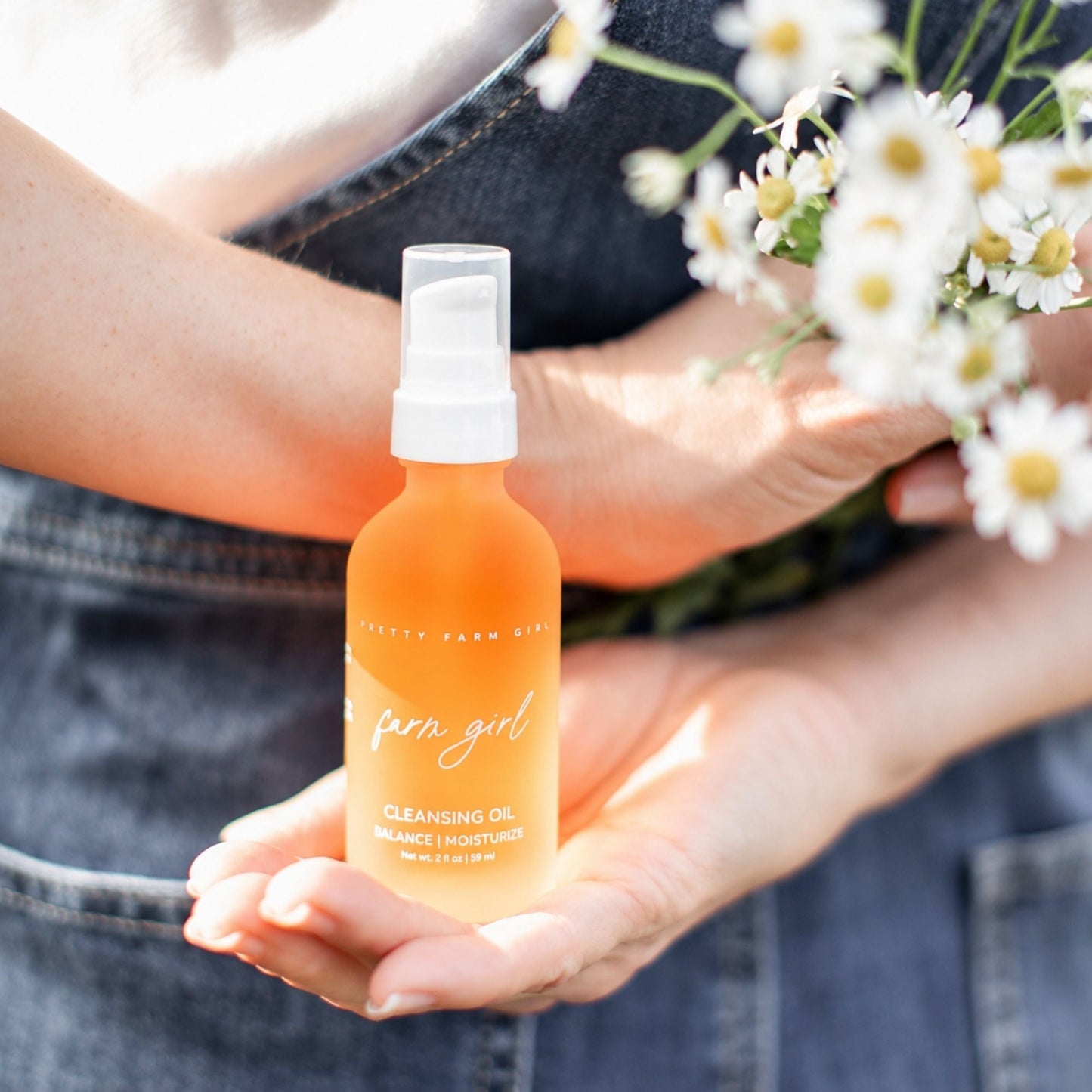 Farm Girl Cleansing Oil - 2oz Glass Bottle