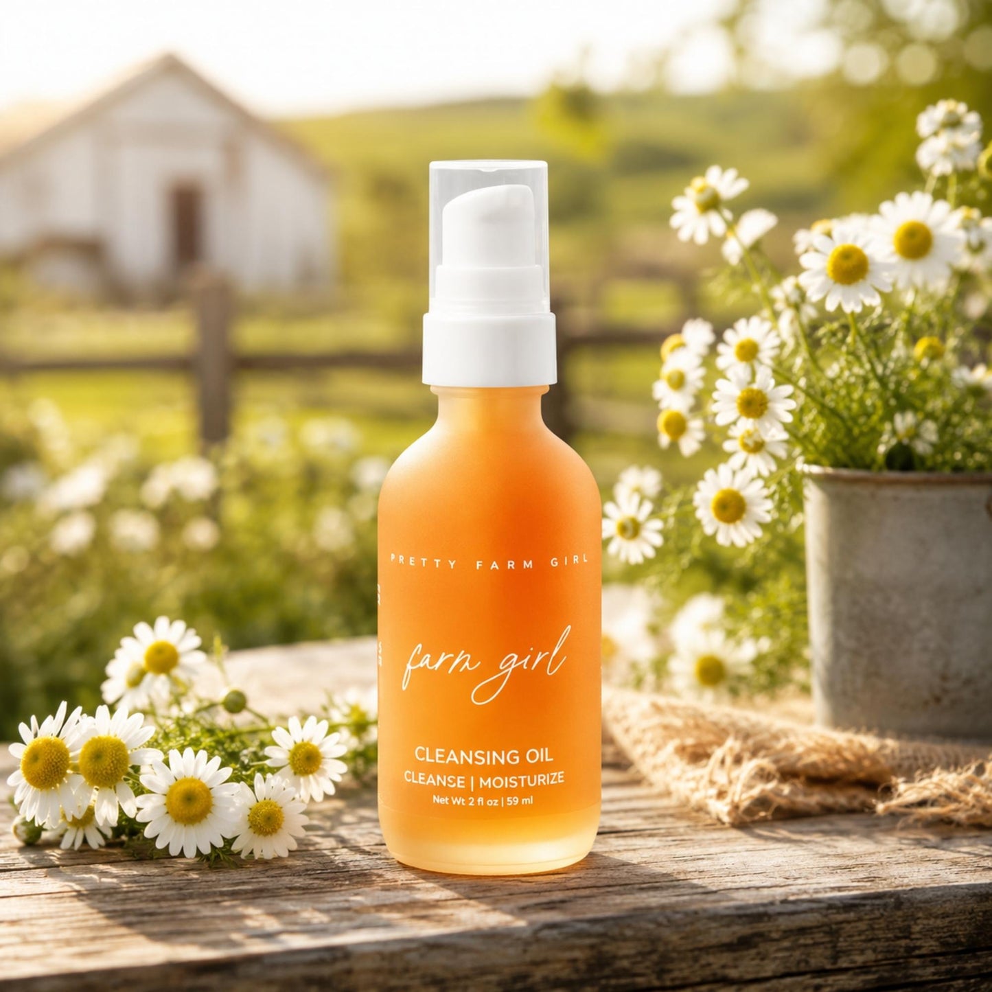 Farm Girl Cleansing Oil - 2oz Glass Bottle