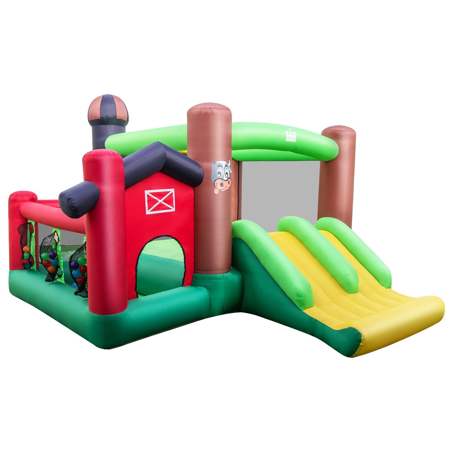 Casa Inflable 6 en 1 con Doble Tobogán