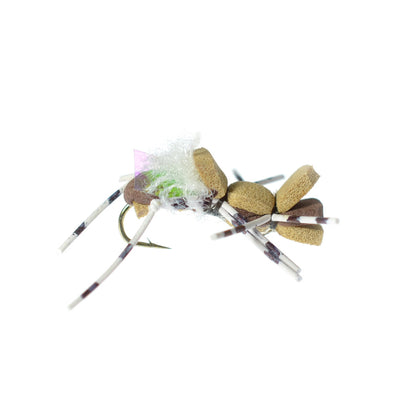 Fat Albert Tan Foam Grasshopper Flies - Size 10 (Pack of 6) - Korvel