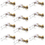 Fat Albert Tan Foam Grasshopper Flies - 12 Pack Size 10 - Korvel