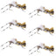 Fat Albert Tan Foam Grasshopper Flies - Size 10 (Pack of 6) - Korvel