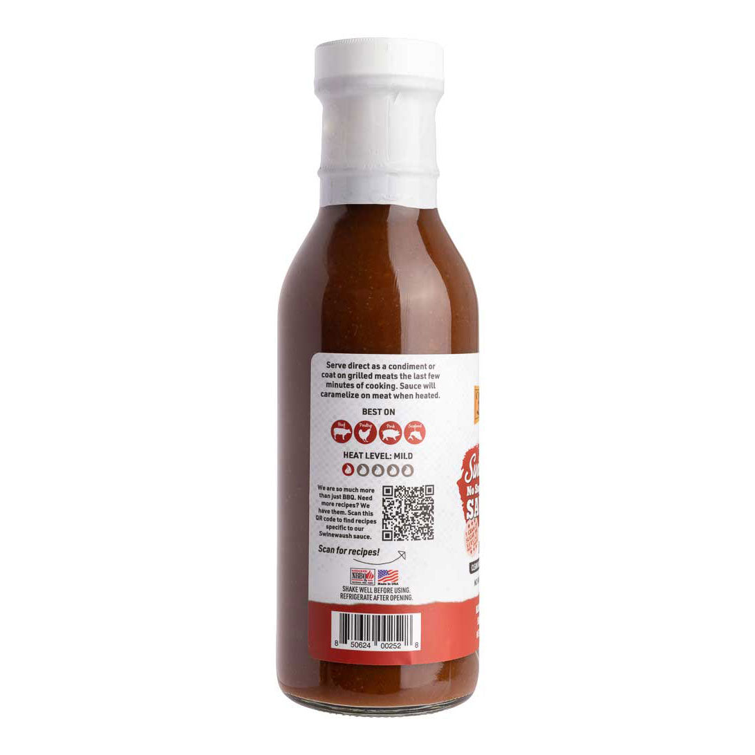 Swinewaush No Sugar Added Gluten Free Natural BBQ Sauce 13 oz - Korvel