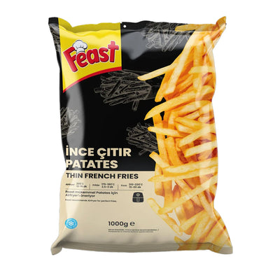 Feast French Fries 7mm (İnce Parmak Patates) – 1000g