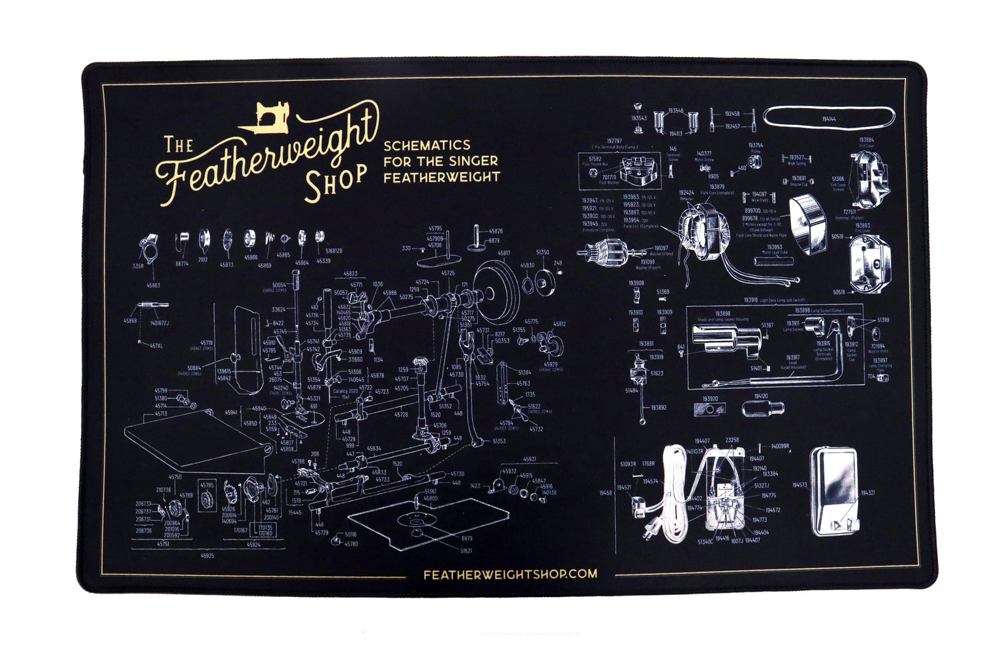 Alfombrilla de Servicio Esquemática Featherweight