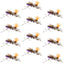 Vibrant Purple Feth Hopper - Premium Foam Grasshopper Flies - 12 Pack Size 10 - Korvel
