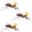 3-Pack Purple Foam Grasshopper Flies - Size 10 for Trout & Bass - Korvel