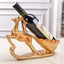 Support de vin en forme de cerf de style européen moderne pour la décoration intérieure