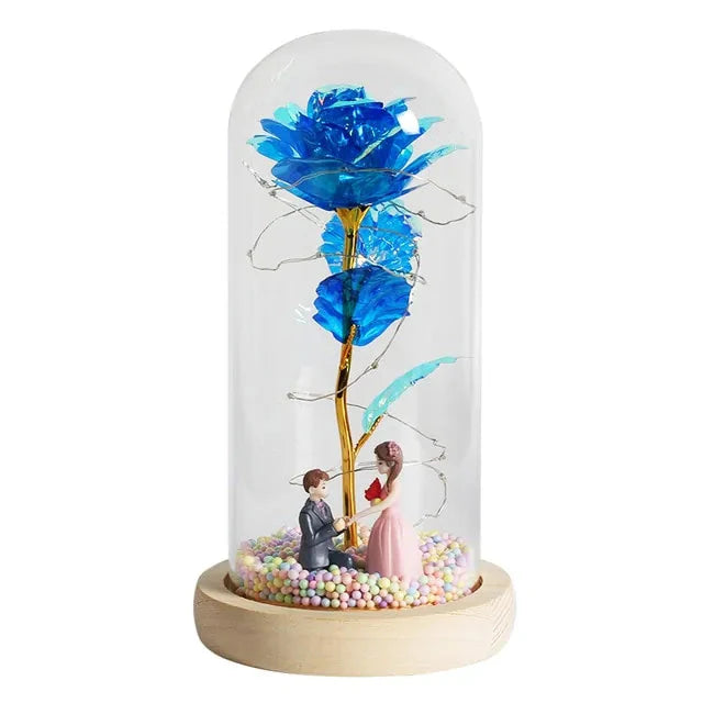 Enchanted Glass Rose Decoration for Home Decor