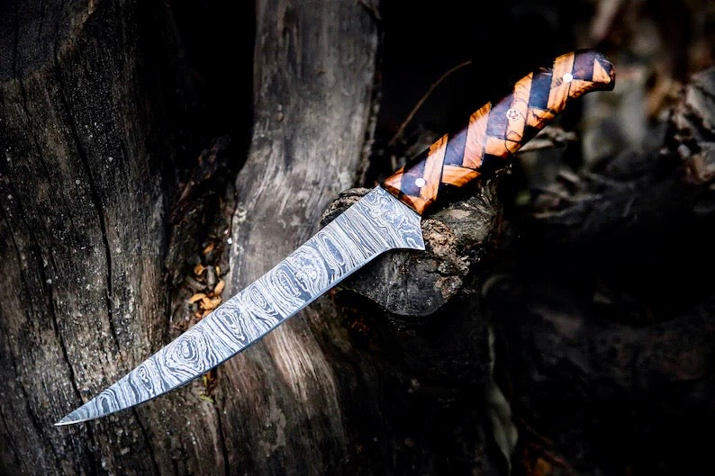 Premium Custom Damascus Steel Fillet Knife | 13" Precision Tool - Korvel