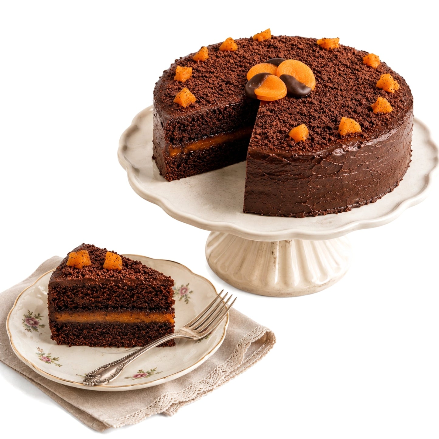 Sachertorte Sin Azúcar de Andy Anand – Pastel Clásico Austriaco de Chocolate 2.8 lb