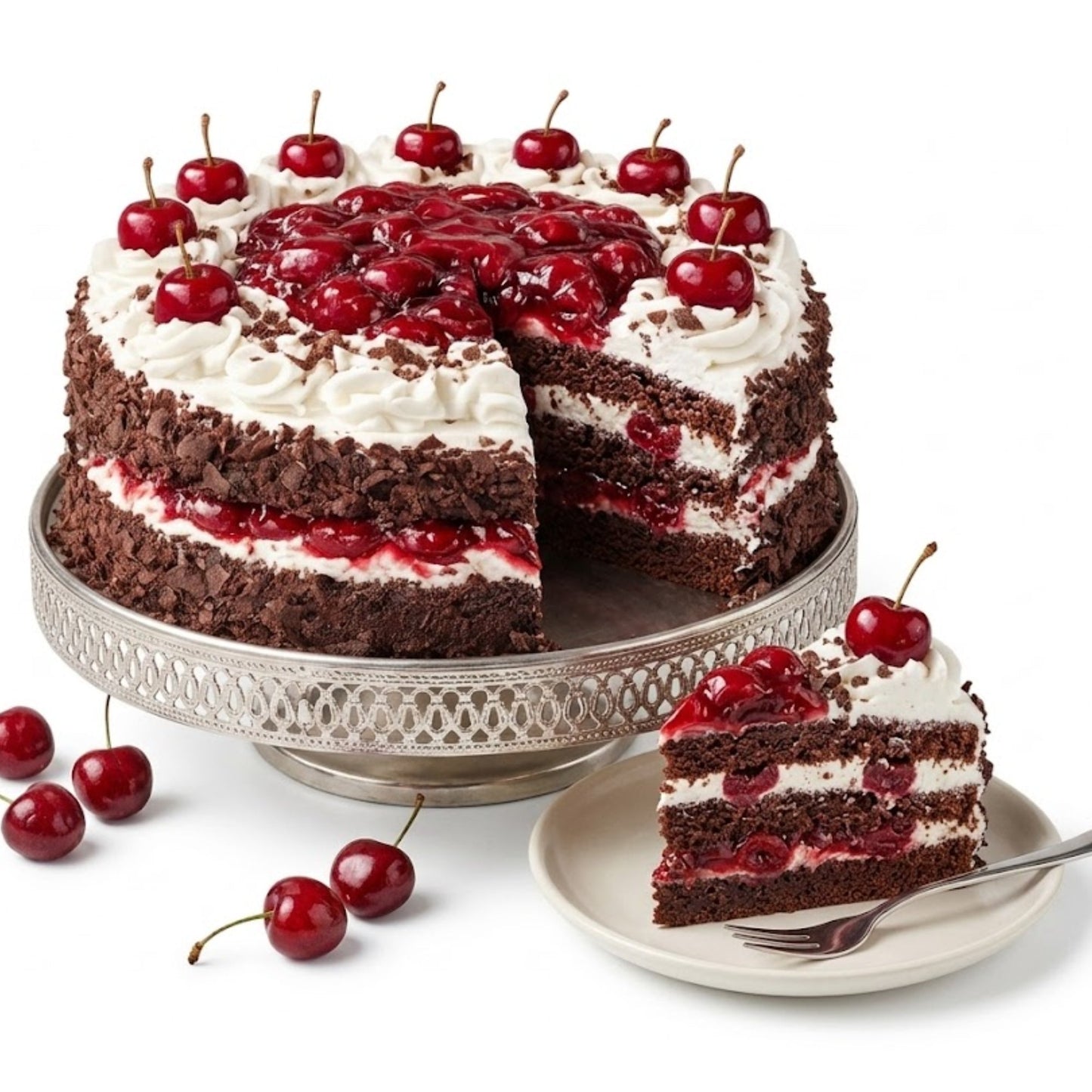 Gâteau Forêt Noire Sans Sucre Andy Anand - Compatible Keto, 2,8 lbs