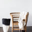Vase de sol en laine noire et blanche Eclipse
