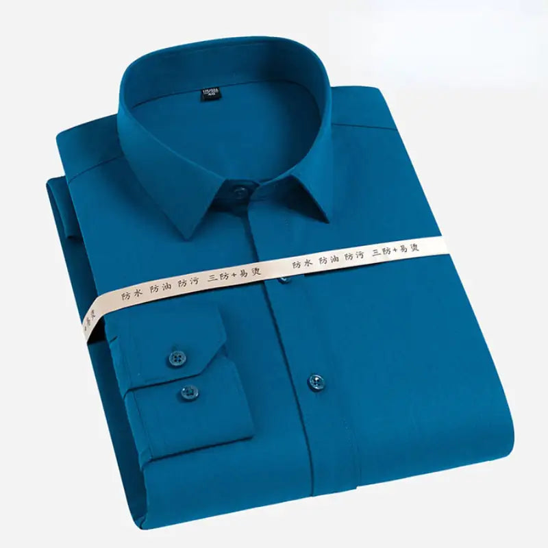 Hydrophobic Short Sleeve Business Shirt for Men
