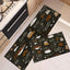Ensemble de 2 tapis de cuisine Tayney antidérapants - Décor rétro