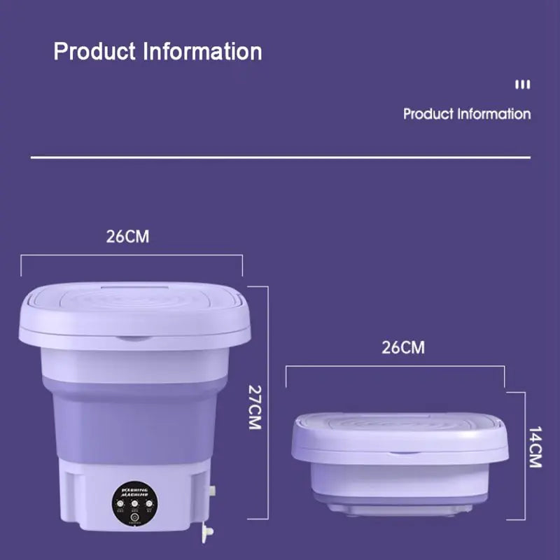 8L Portable Foldable Washing Machine