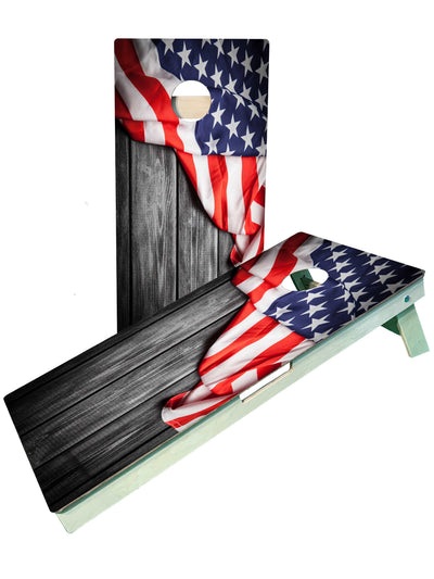 Premium American Flag Cornhole Game Set - Korvel
