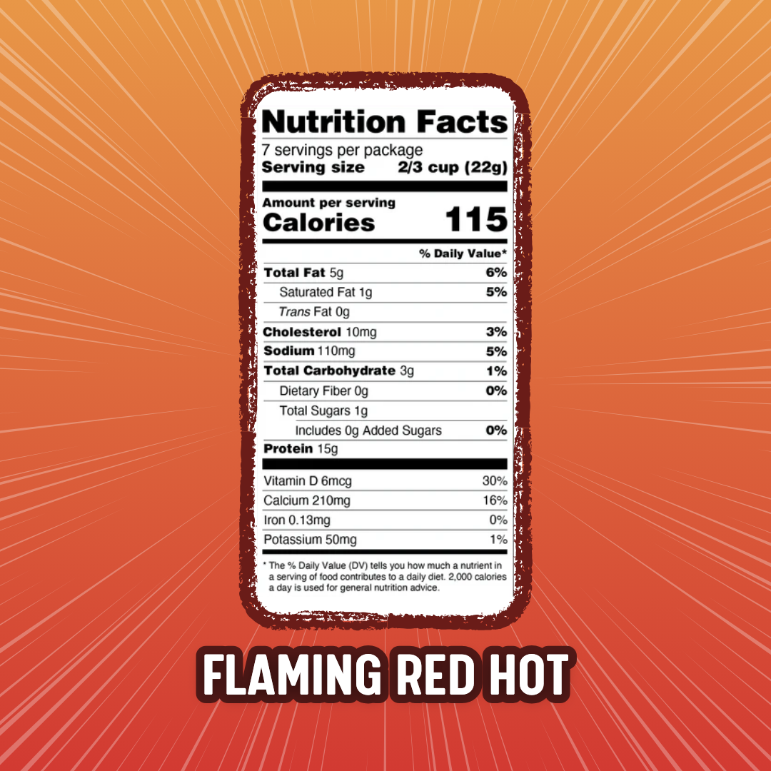 Flaming Red Hot Protein Puffs – 15 g Protein, Intense Spicy Crunch - Korvel