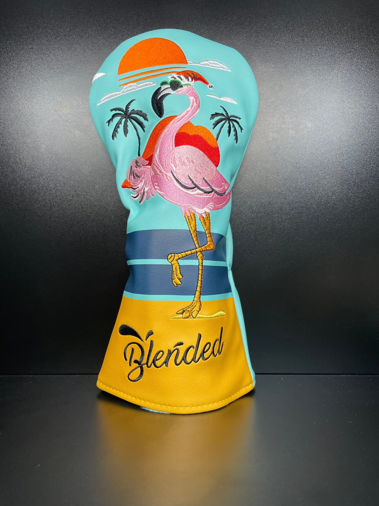Couvre-club de golf fantaisie à motif flamant rose