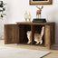 Mobilier de salle de bain pour chat caché Gbruno avec couvercle basculant