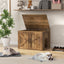 Mobilier de salle de bain pour chat caché Gbruno avec couvercle basculant