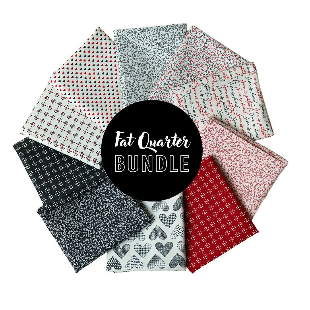 Conjunto de Fat Quarters Flirt - Set de 10 Telas Premium