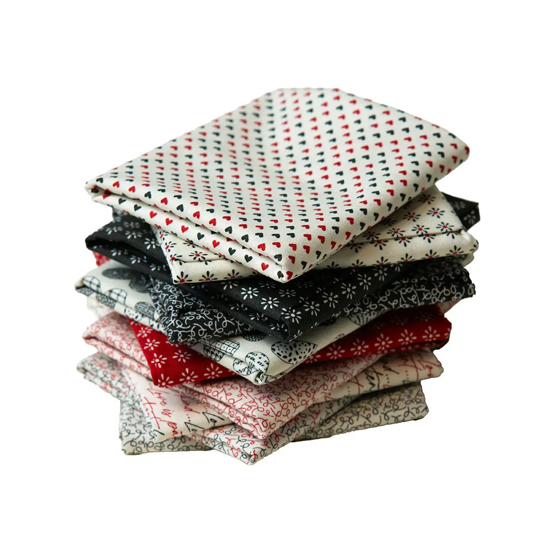 Conjunto de Fat Quarters Flirt - Set de 10 Telas Premium