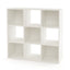 Wooden Kids Bookcase with Storage Cubbies - White