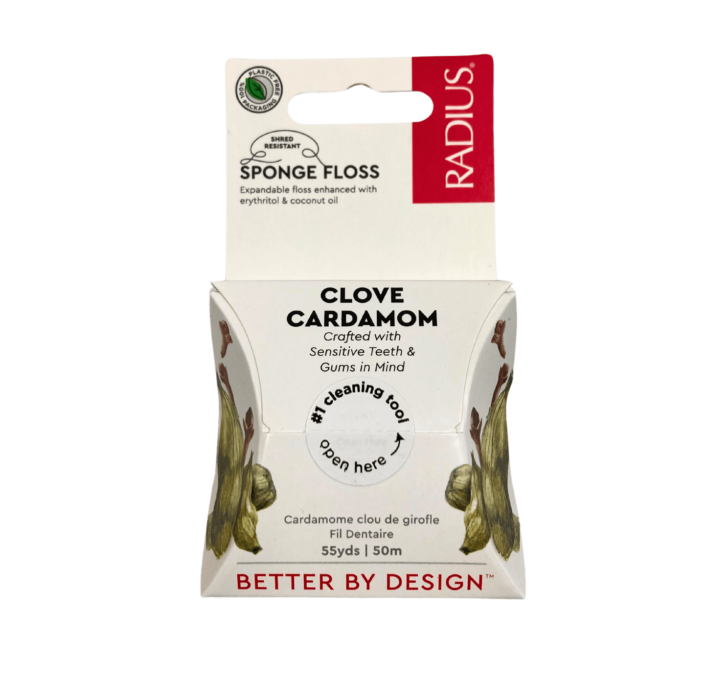 Eco-Friendly Dental Floss with Coconut Oil & Erythritol - Korvel