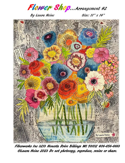 Flower Shop Arrangement #2 Collage Pattern