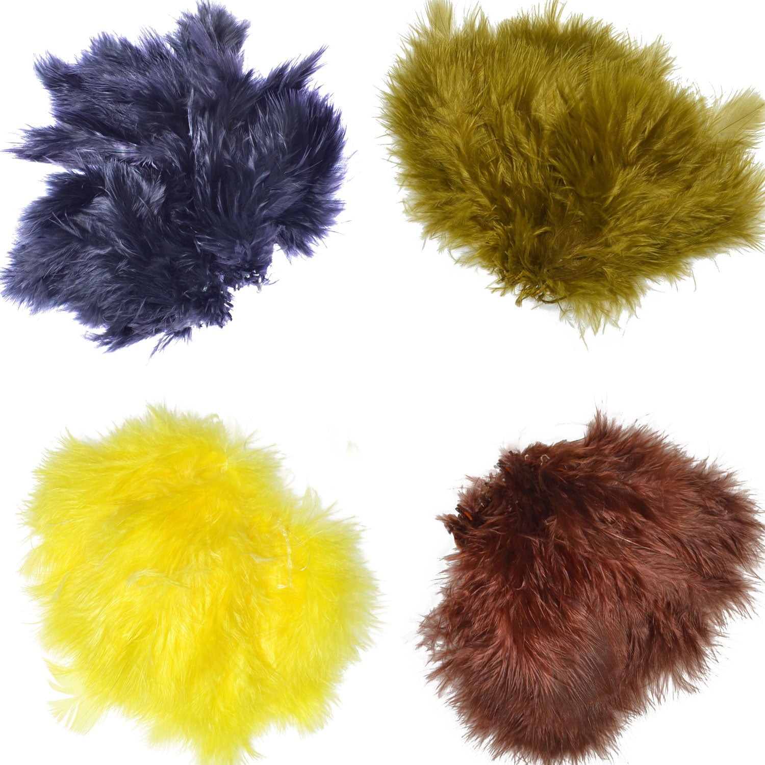 Premium Woolly Bugger Marabou Fly Tying Materials - 1/8 Ounce Selection - Korvel