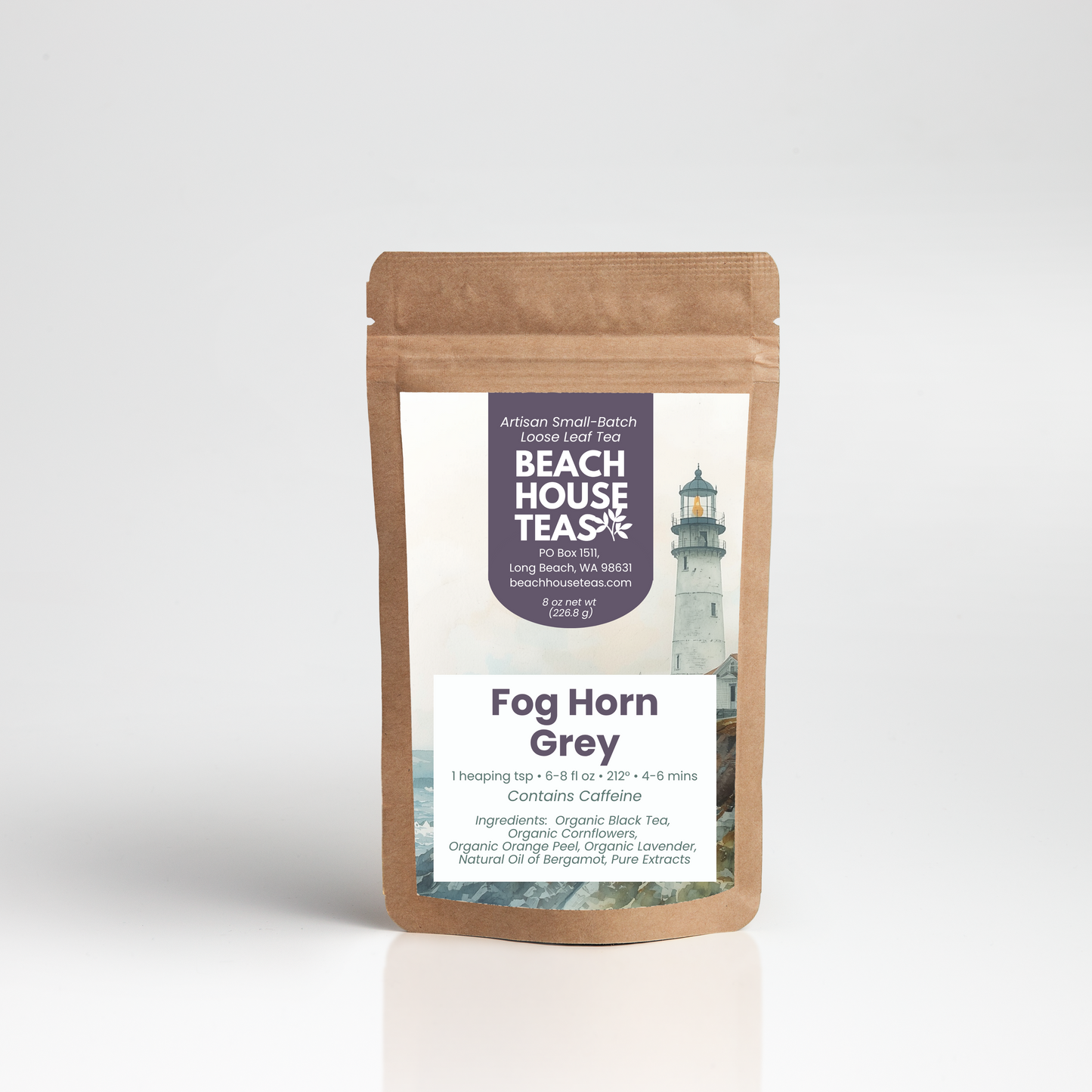 Sirena de niebla de té gris