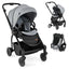 Poussette pour nourrissons pliable avec siège réversible - Gris
