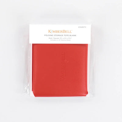 Folding Storage Tote in Elegant Red