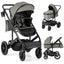 Carrito de bebé convertible 3 en 1 - Gris