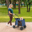 Folding Pet Stroller for Small & Medium Pets - Gray