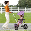 Folding Tricycle Baby Stroller with Reversible Seat - Pink
